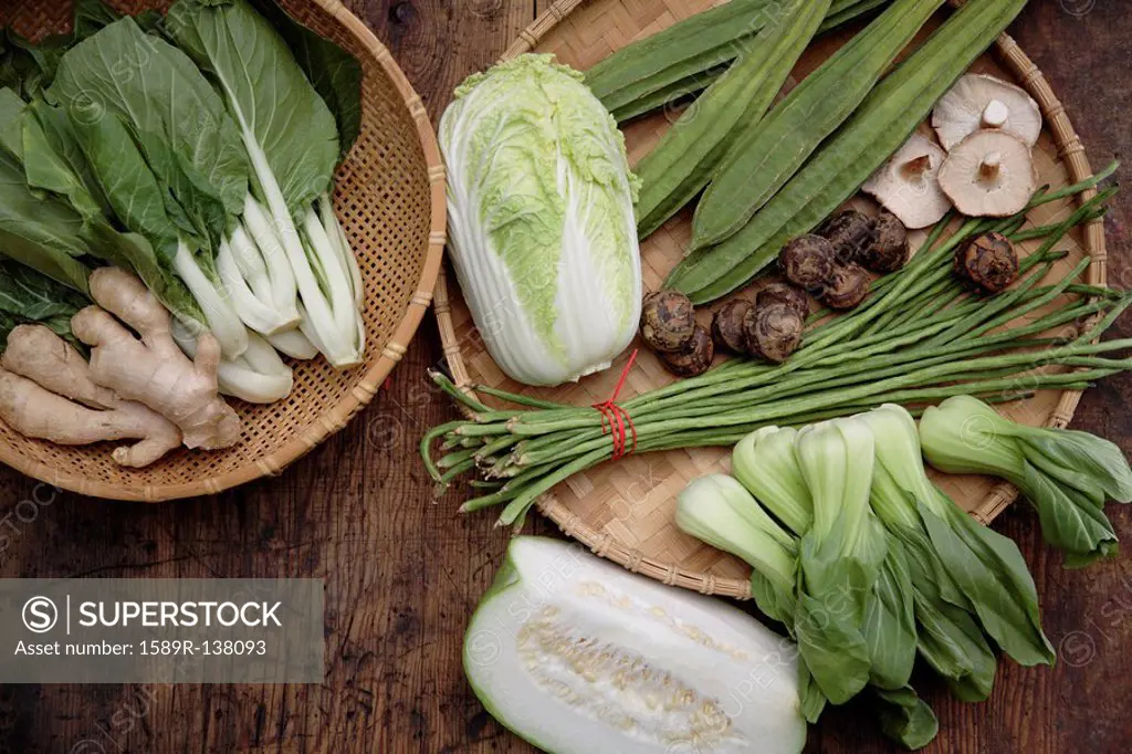 Variety of Asian vegetables