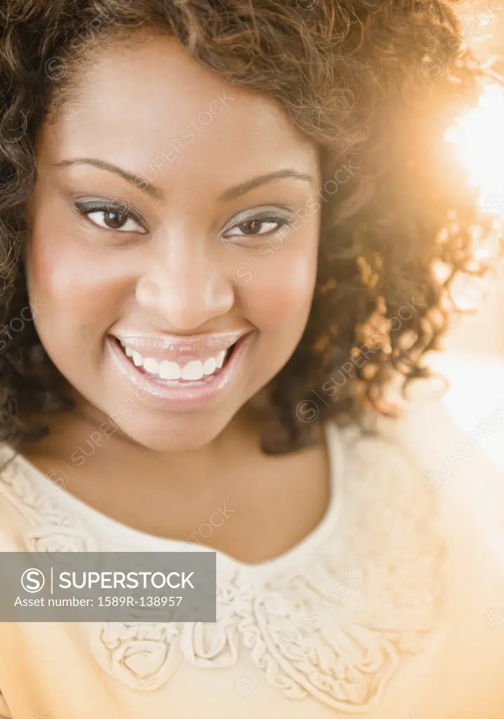 Smiling African American woman