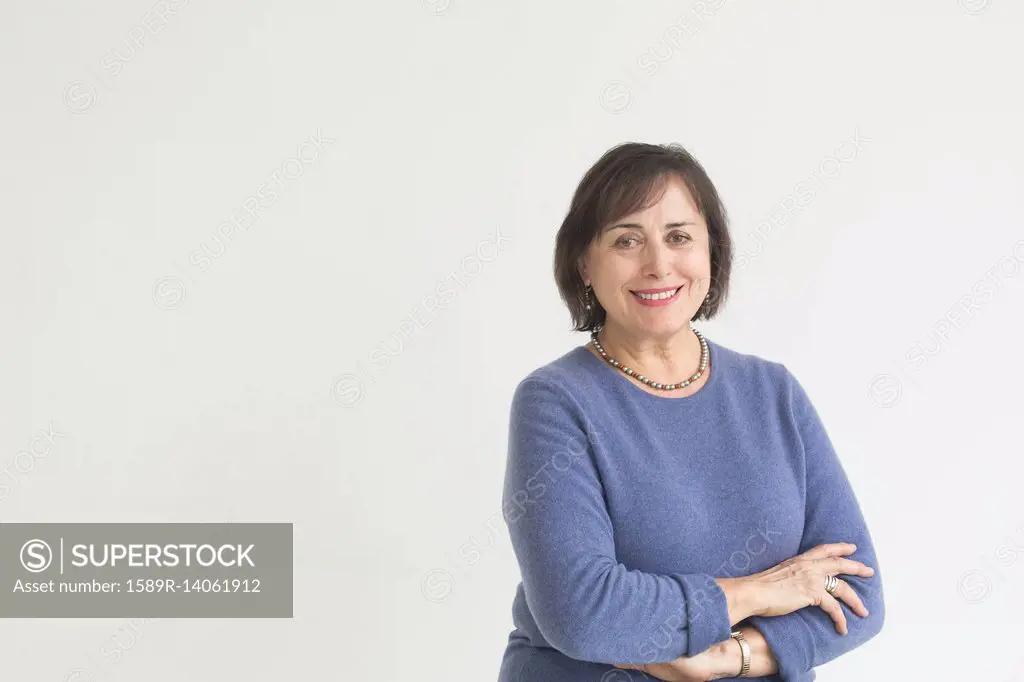 Portrait of smiling older Mixed Race woman