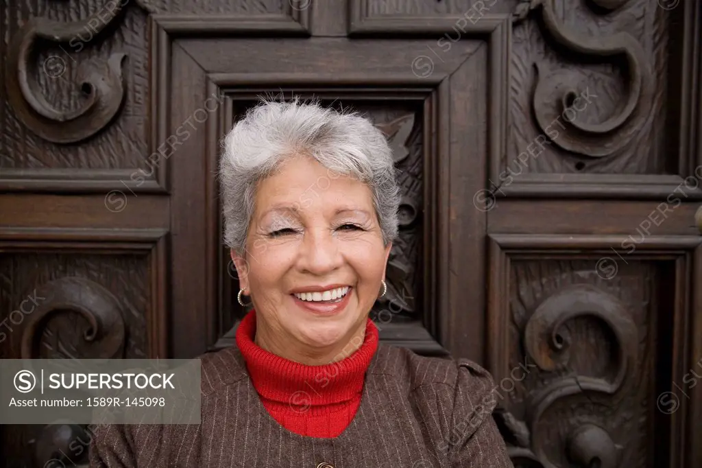 Smiling senior Hispanic woman