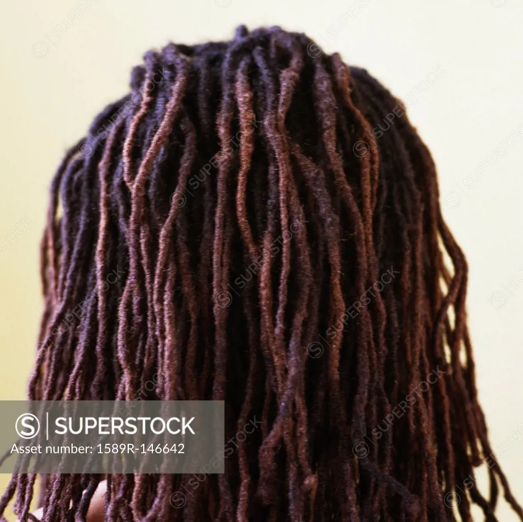 Close up of African American woman´s hair