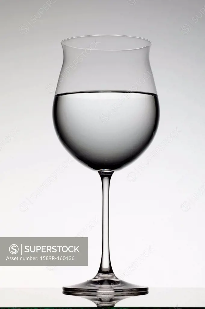 Water in wine glass