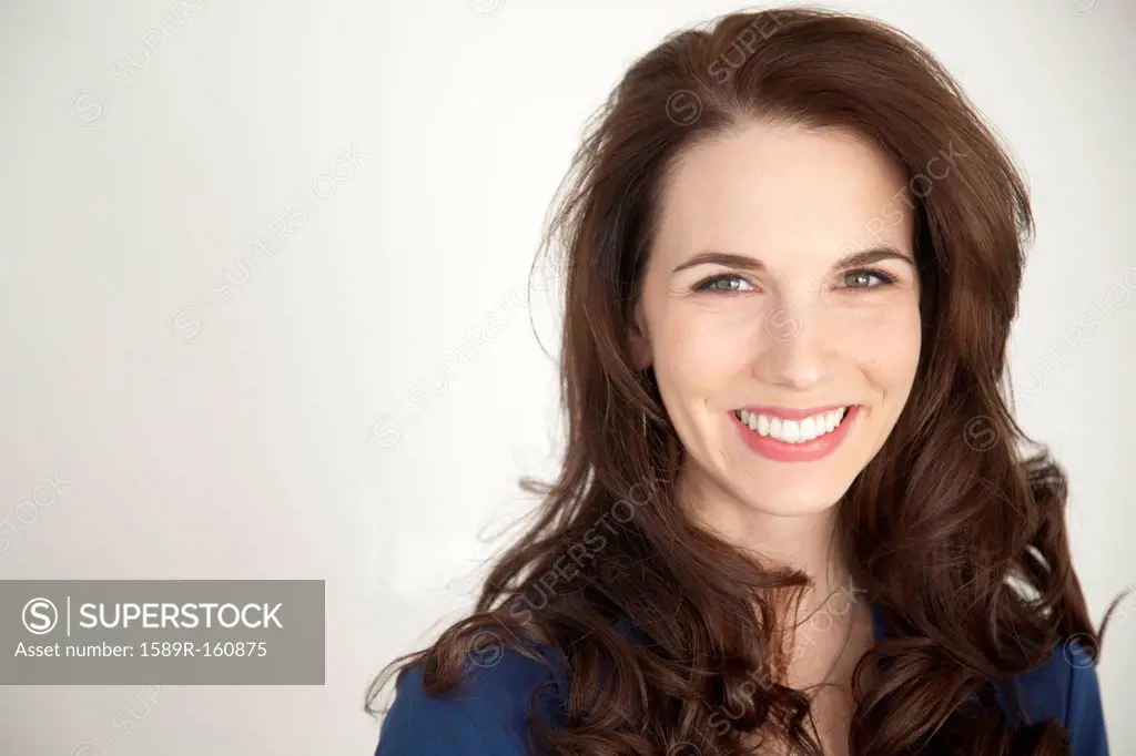 Smiling Caucasian businesswoman