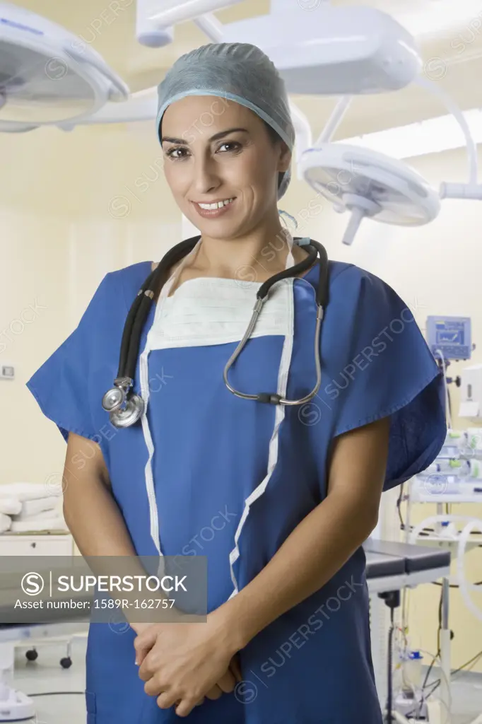 Turkish doctor standing in operating room