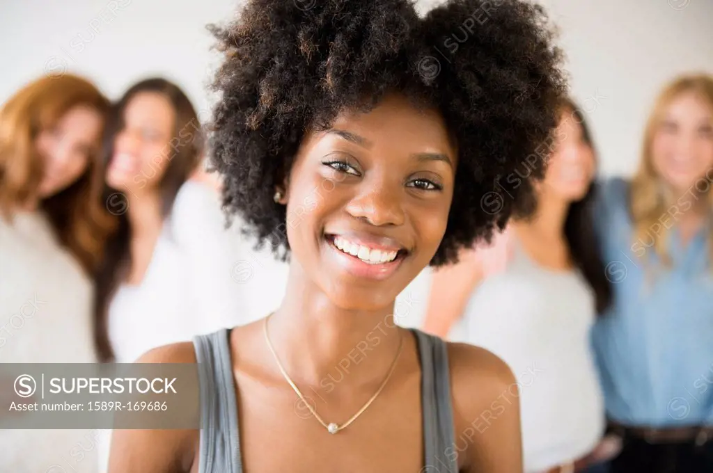 Smiling African American woman