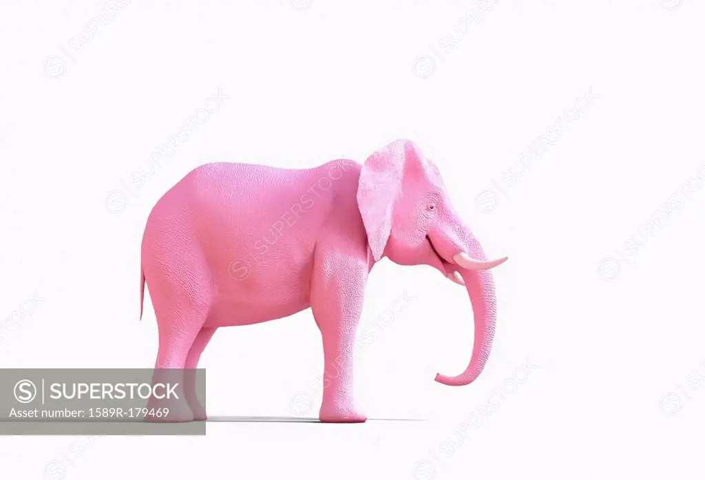Pink elephant statue