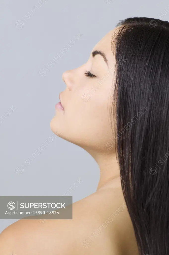 Young woman's profile