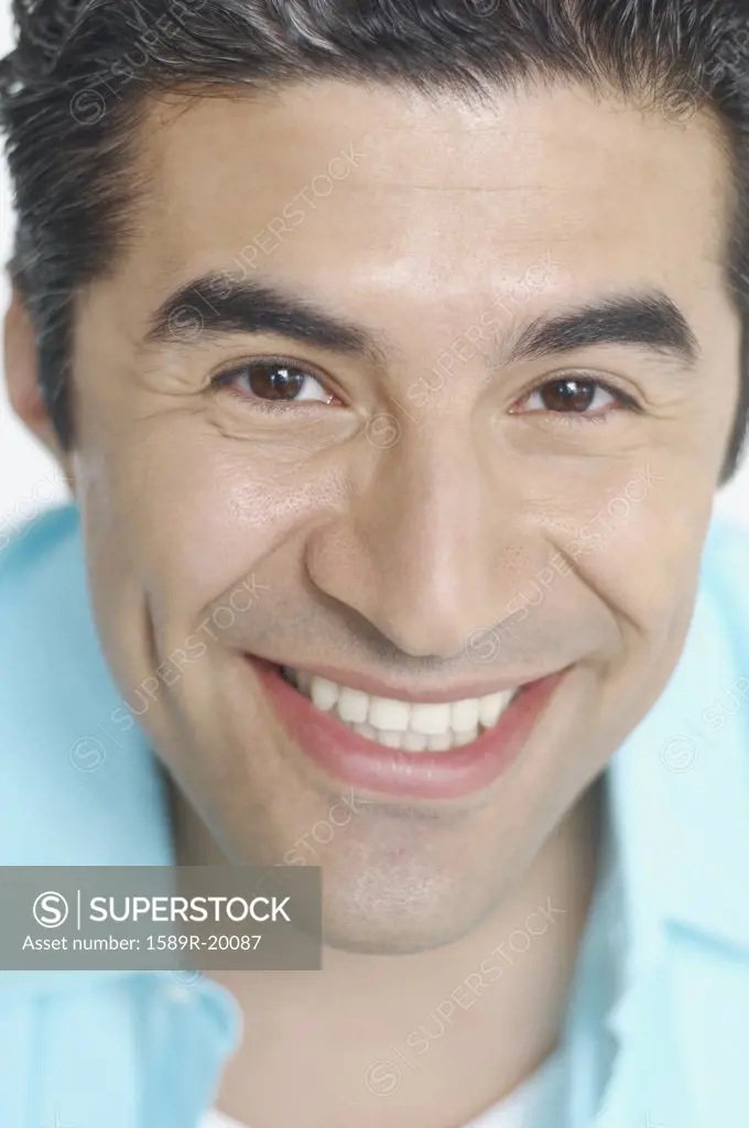 Close up of young man smiling for the camera