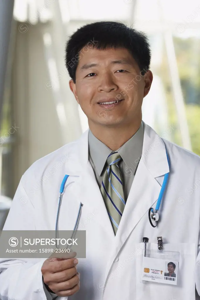 Middle-aged male Asian doctor