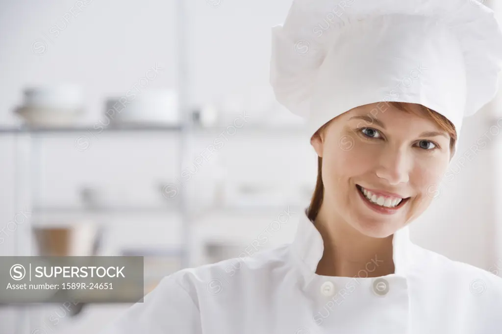Close up of female chef