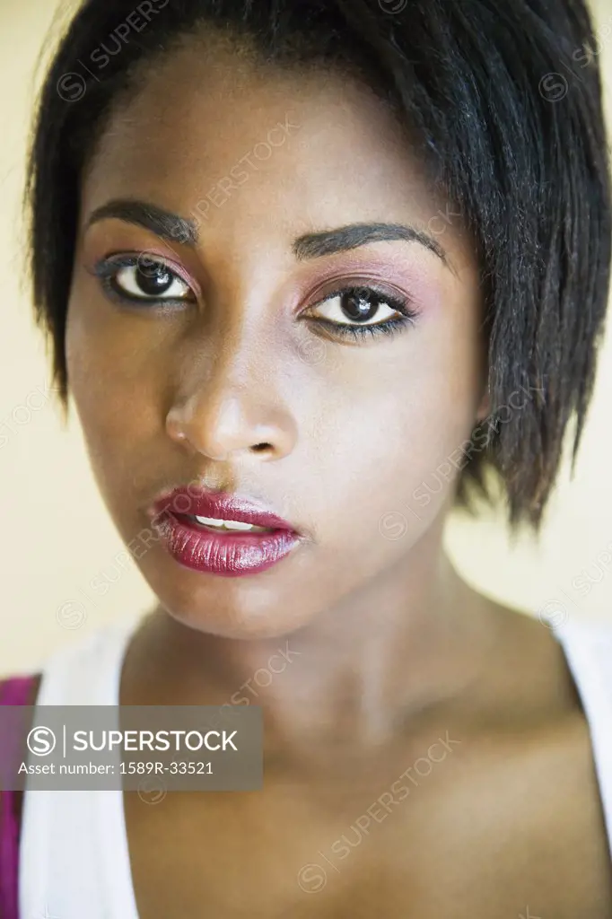 African woman with short hair