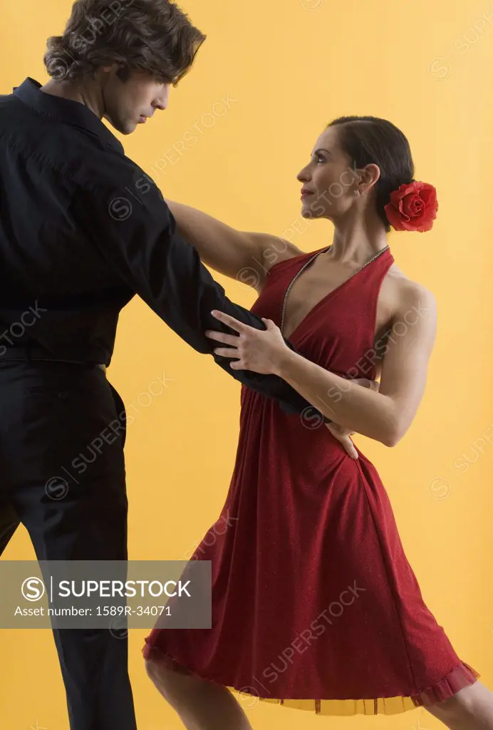 Hispanic couple dancing