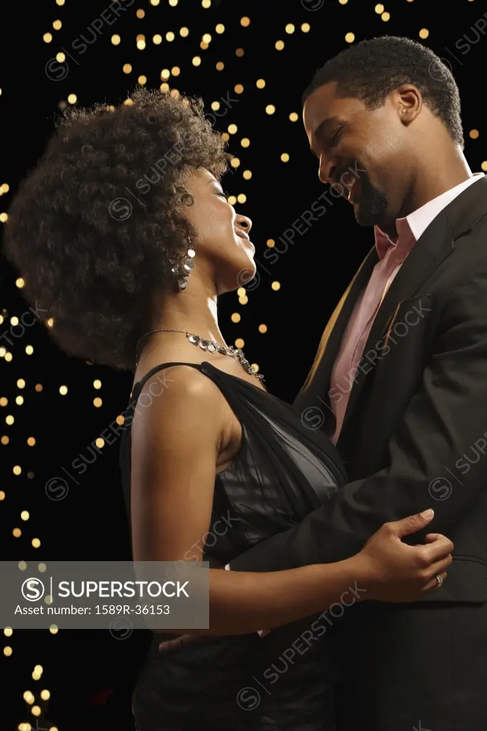 Portrait of African couple dancing