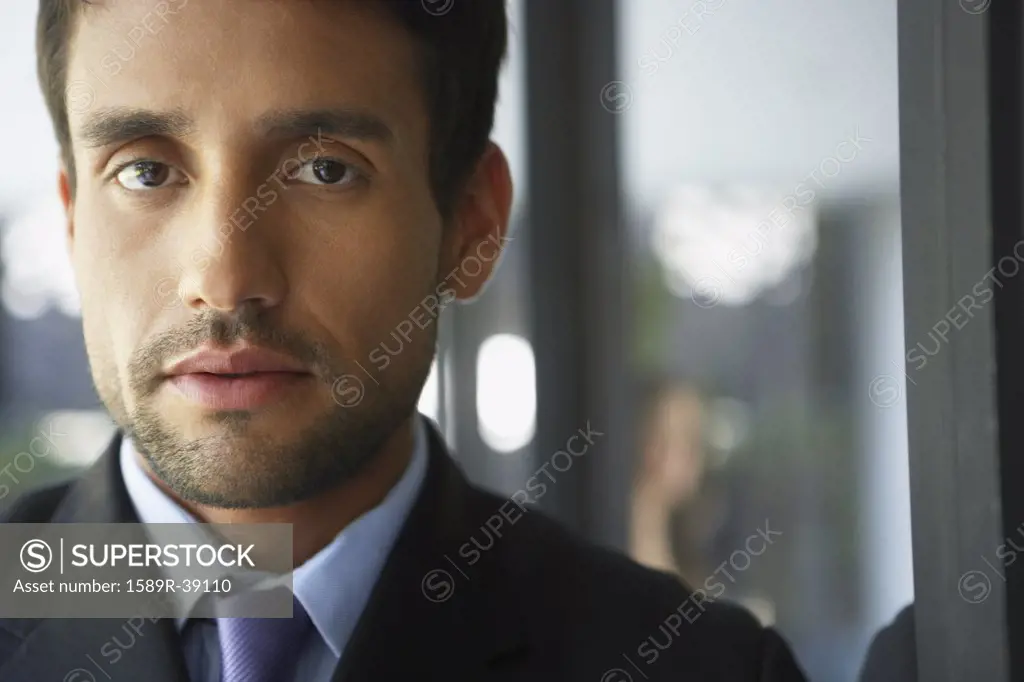 Close up of South American businessman