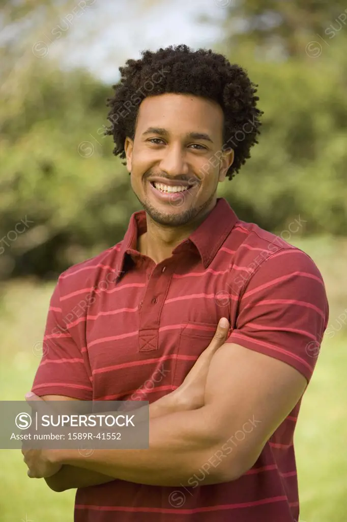 African American man with arms crossed