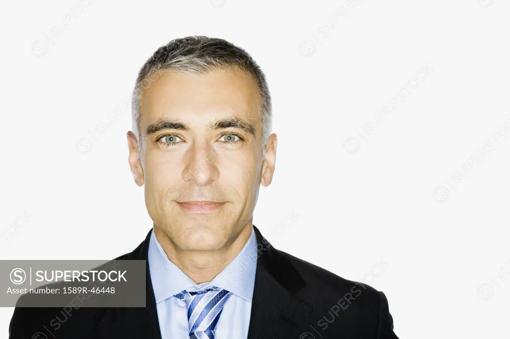 Close up of Middle Eastern businessman