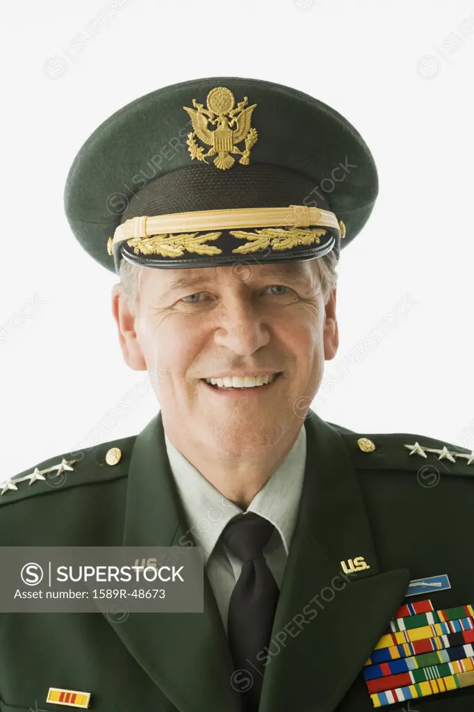 Close up of male military officer