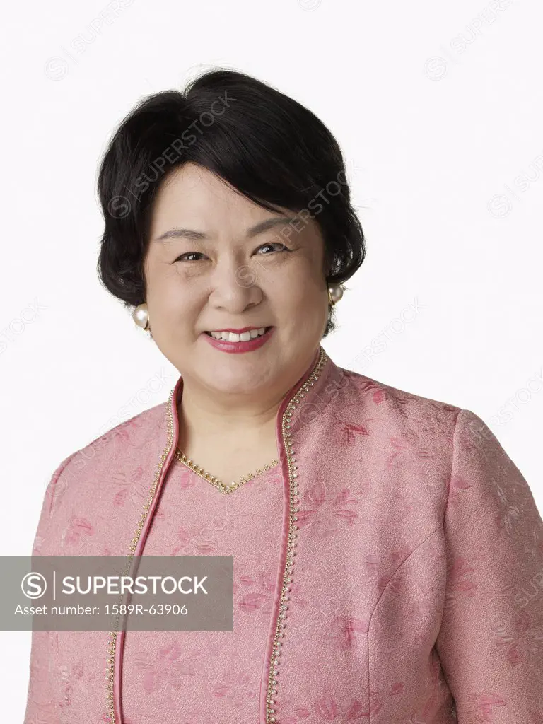 Confident Asian woman smiling
