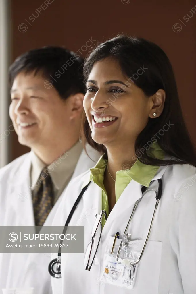 Indian female doctor smiling