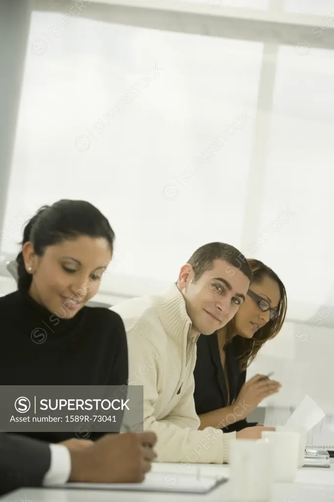 Multi-ethnic business people in meeting