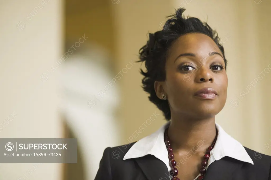 Serious African businesswoman