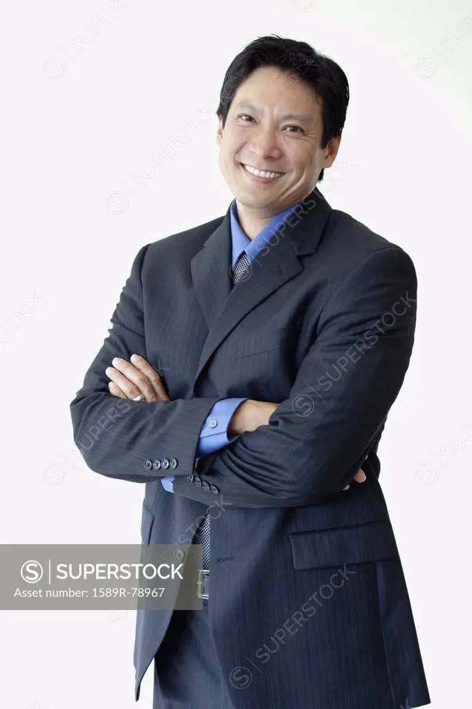 Japanese businessman with arms crossed