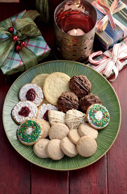 Christmas cookies on a plate