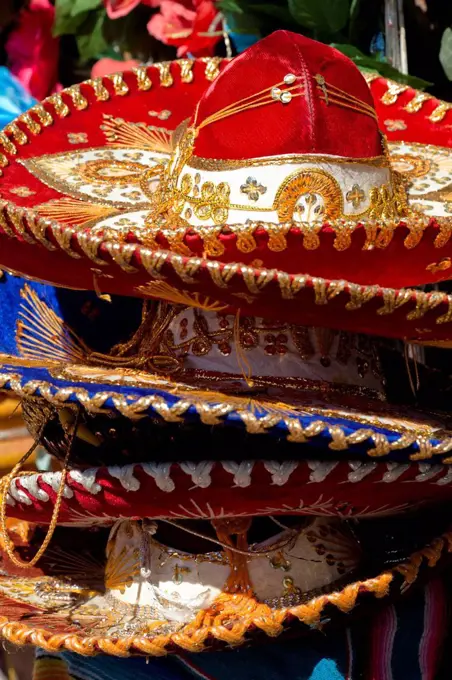 Stack of Mexican sombreros