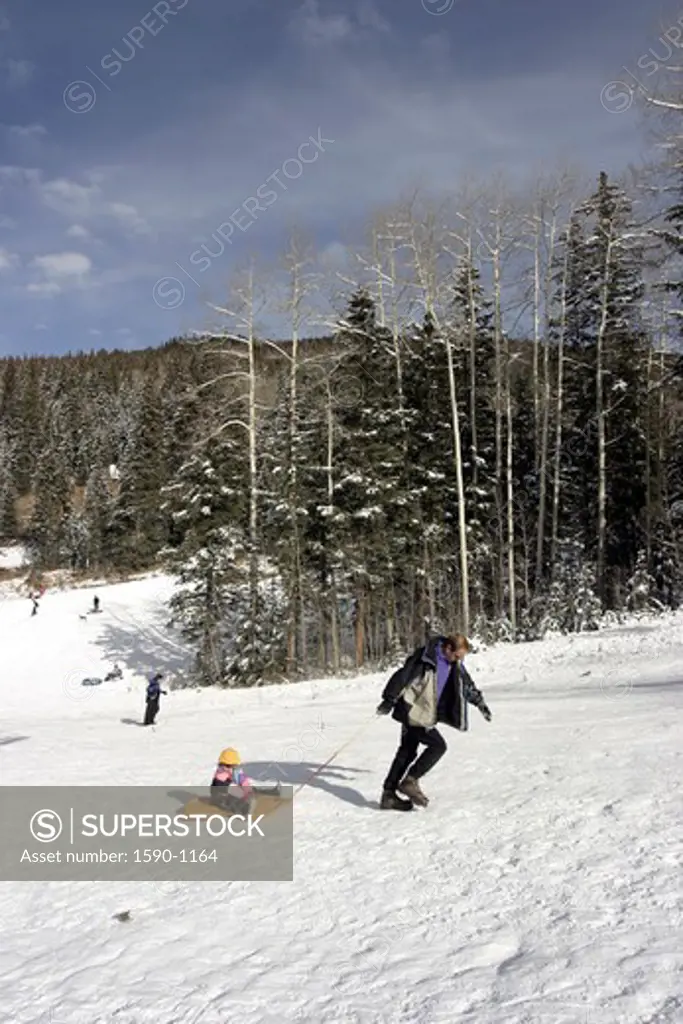 USA, New Mexico, Santa Fe, Ski Resort