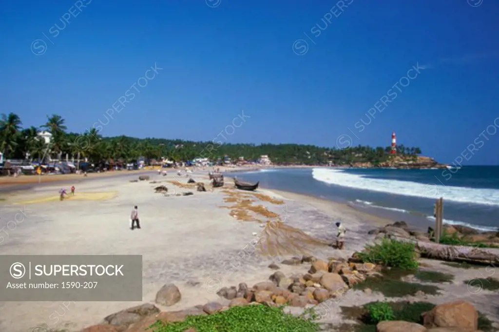 Lighthouse Beach Kovalam Kerala, India