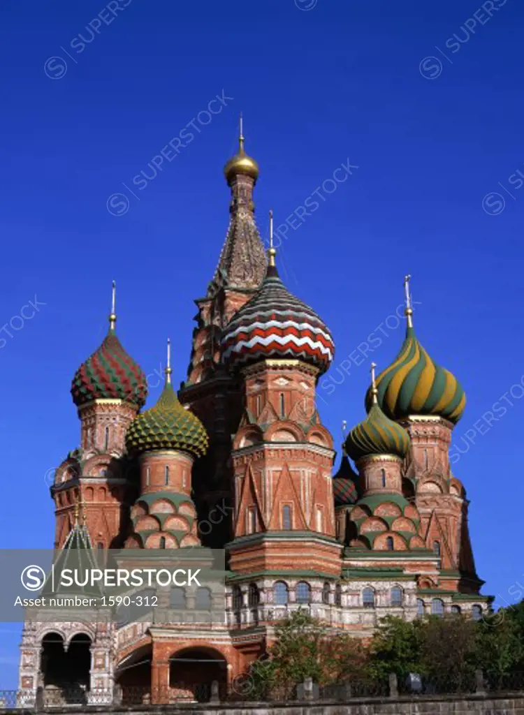 Low angle view of a cathedral, St. Basil's Cathedral, Moscow, Russia
