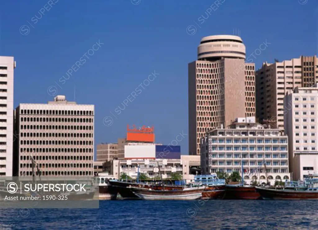 Buildings on the waterfront, Dubai, United Arab Emirates