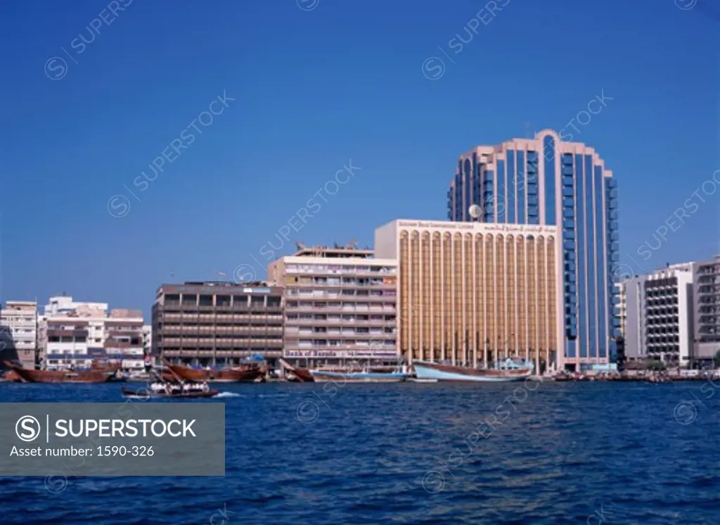 Buildings on the waterfront, Dubai, United Arab Emirates