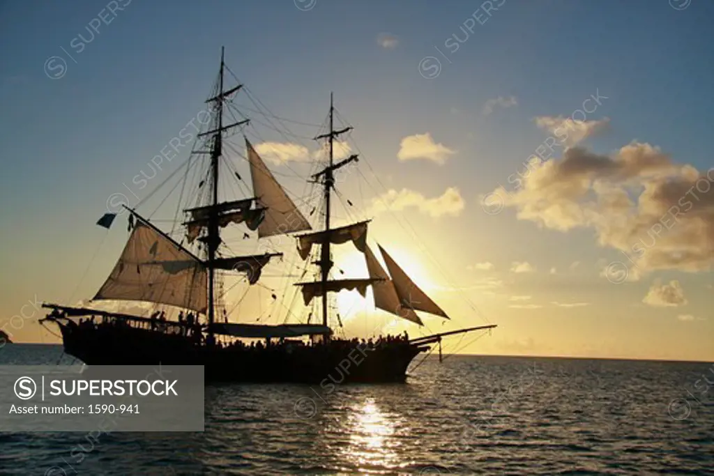 Sunset Cruise On Brig Unicorn, 18th Century-style Ship Featured In Pirates Of Caribbean