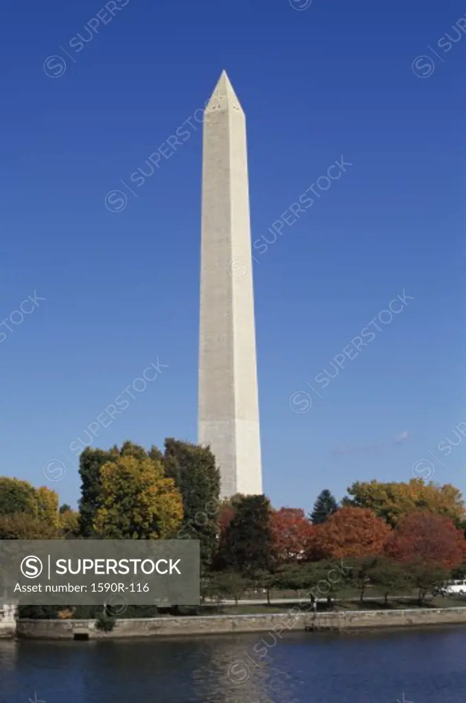 Low angle view of an obelisk, Washington Monument, Washington DC, USA