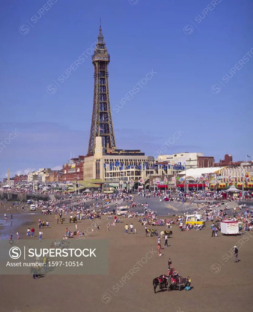 10753299, Blackpool, England, Great Britain, Europe, EU, Europe, European, holidays, portrait format, Kingdom, Lancashire, peo