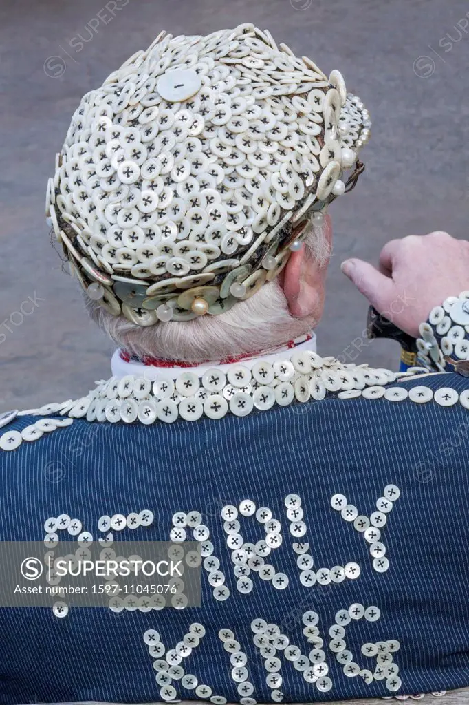 England, London, Pearly King