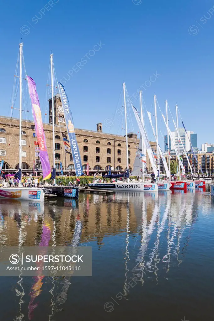 England, London, St Katherine's Dock