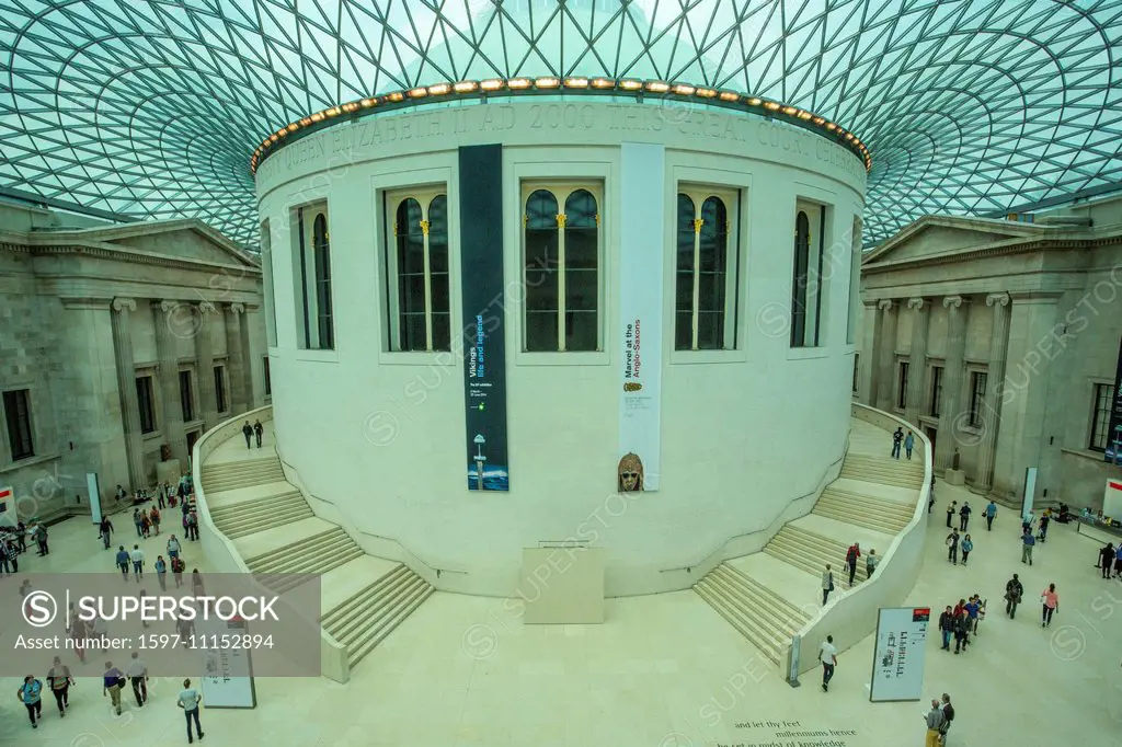 British, British Museum, London, England, UK, architecture, art, big, ceiling, columns, covered, culture, hall, history, museum, tourism, travel
