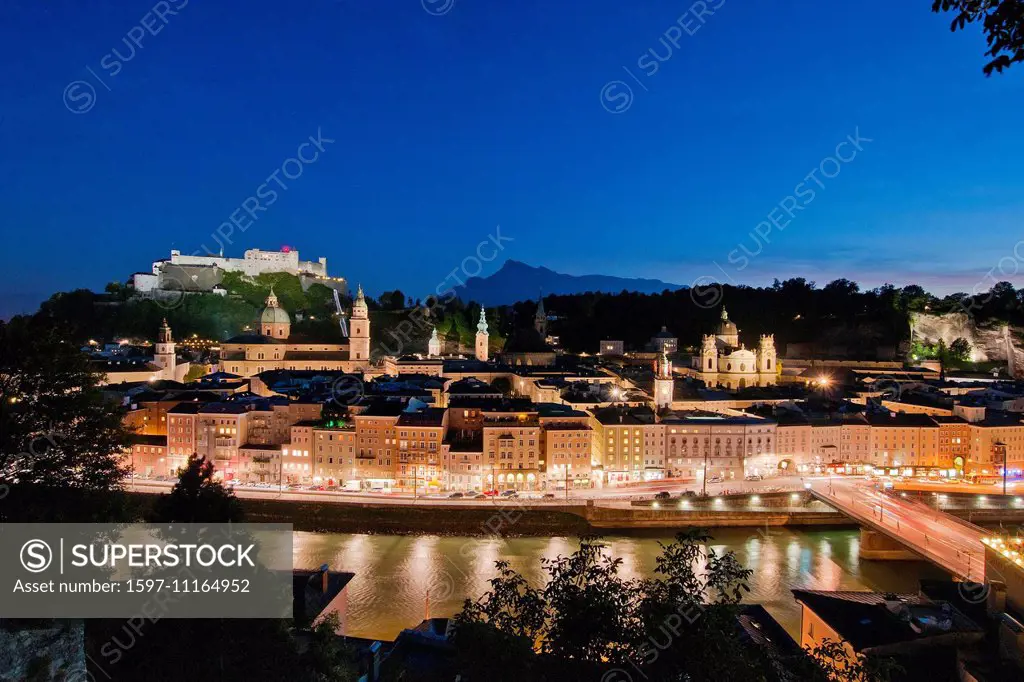 Austria, Salzburg, fortress, Hohensalzburg, castle, church, faith, religion, art, skill, culture, cathedral, dome, church, Peter, Franciscan, steeple ...
