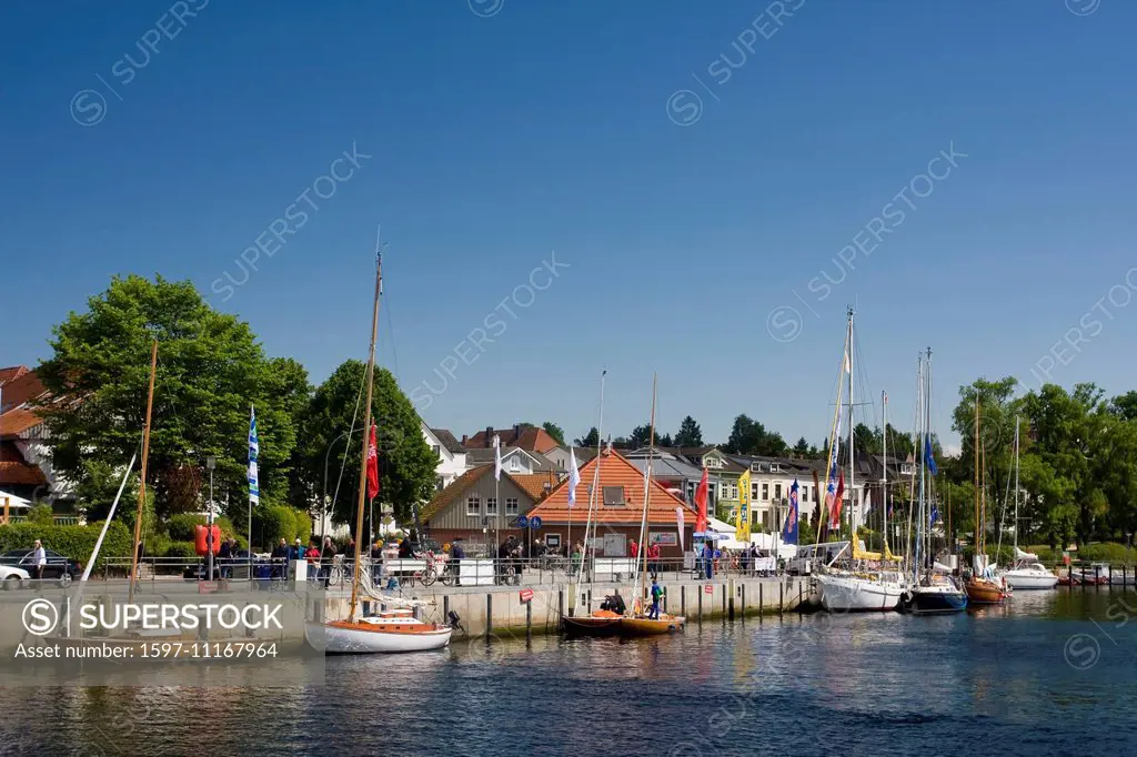 federal republic, boats, Germany, Europe, harbour, port, house, home, Holstein, sea, Neustadt, North Germany, Baltic Sea, Schleswig, Schleswig-Holstei...