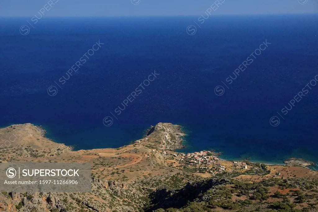 Europe, Greece, Greek, Crete, Mediterranean, island, Coast, Agios Ioannis, Bay, sea, blue,