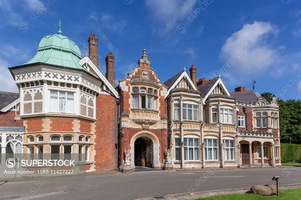 England, Buckinghamshire, Bletchley, Bletchley Park, Mansion