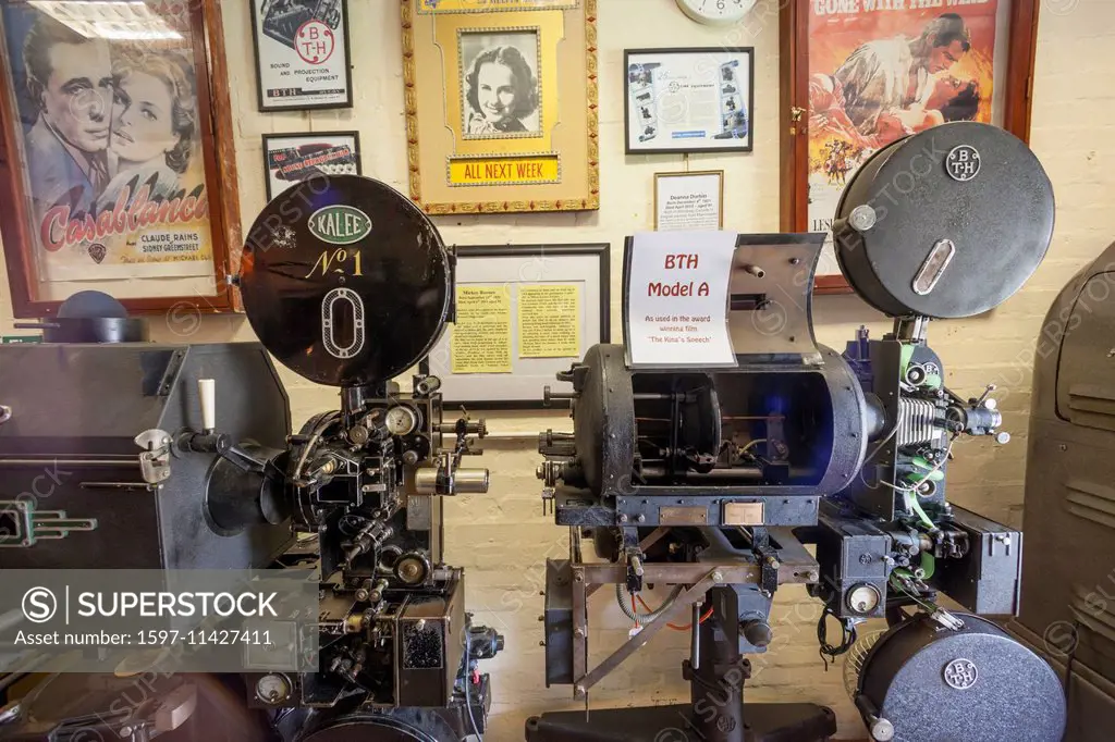 England, Buckinghamshire, Bletchley, Bletchley Park, Enigma Cinema and Museum, Historic Movie Cameras