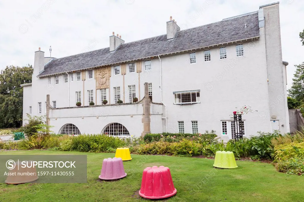UK, United Kingdom, Europe, Great Britain, Britain, Scotland, Glasgow, Bellahouston Park, House for an Art Lover, Designed by Charles Rennie Mackintos...