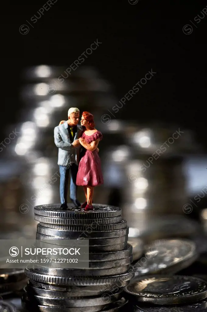 Finance, planning, Finances, Switzerland, concepts, money, coins, francs, Swiss francs, figures, people, retirement, family, family planning, couple,