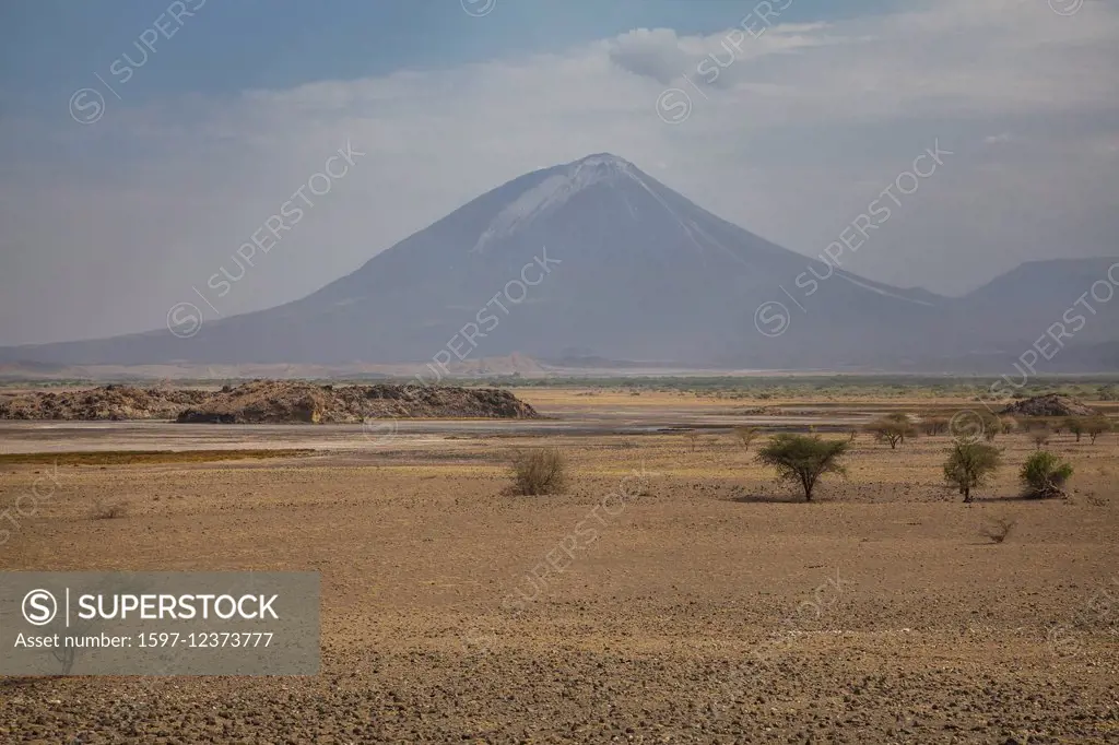 Africa, mountains, scenery, landscape, Ol Doinyo Lengai, travel, Rift Valley, Tanzania, East Africa, volcano, desert