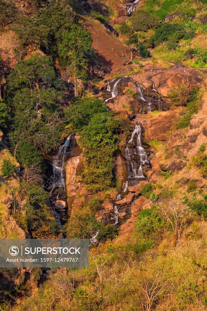 Usambara and waterfall in Tanzania