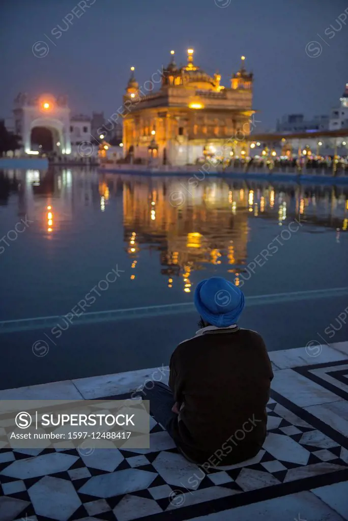 Golden temple in Amritsar in Punjab