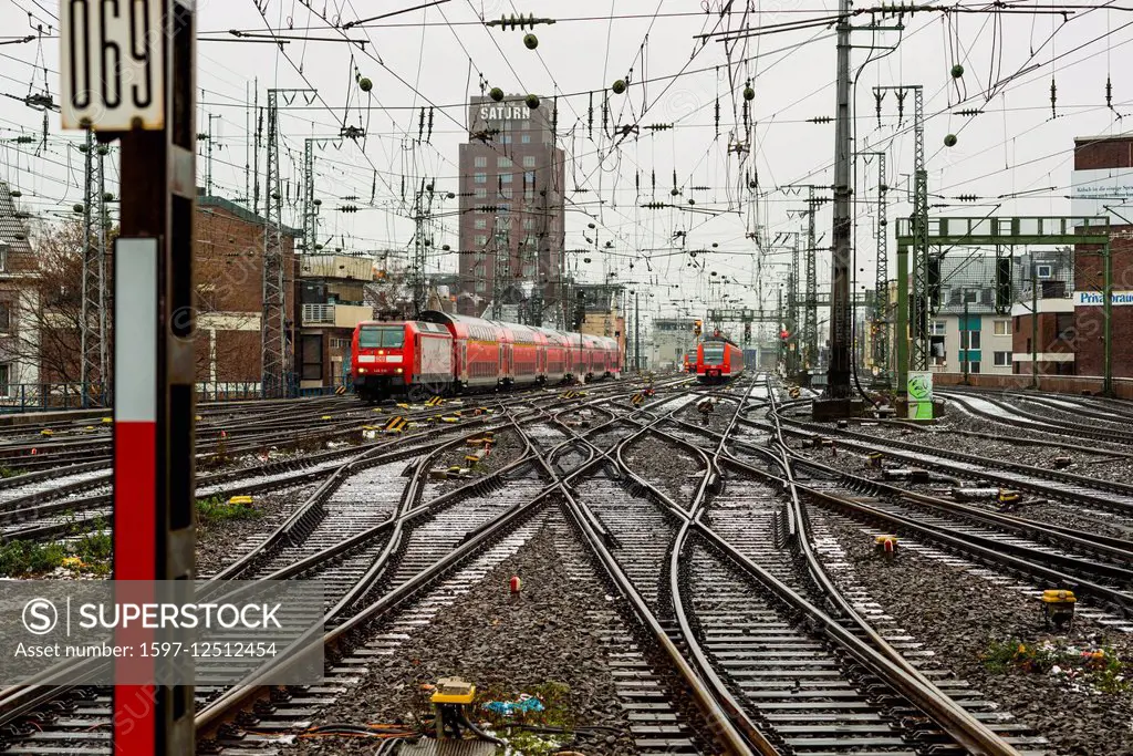 railway tracks in Cologne